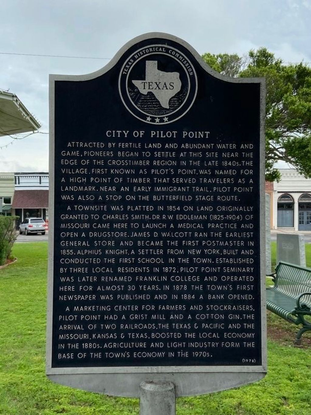 City of Pilot Point - Texas State Historical Marker