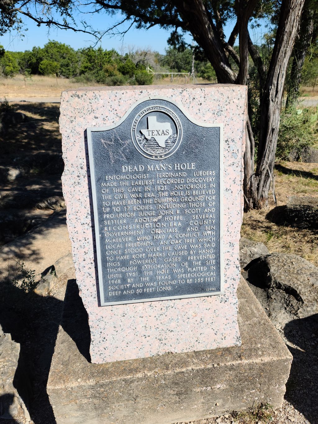 Dead Man's Hole Historical Landmark